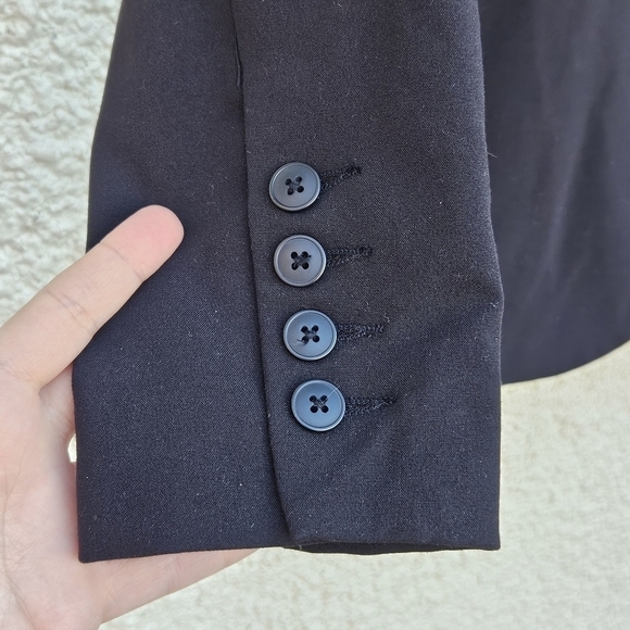 Norma Kamali black single breasted blazer size 6 - Picture 3 of 6